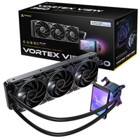 Antec Vortex View 360, 360mm AIO, Intel LGA115X 1200 1700 1851, AMD AM4 AM5, 3x120mm PWM fans, 2000 RPM, 59.23 CFM, ¤28.6 dB(A), aluminum rad