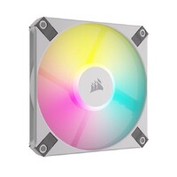 CORSAIR AF SLIM Series AF120 RGB SLIM WHITE 120mmx15mm Fluid Dynamic RGB Fan Single Pack