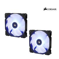 Corsair Air Flow 140mm Fan Low Noise Edition   Blue LED 3 PIN - Hydraulic Bearing 1.43mm H2O. Superior cooling performance. TWIN Pack! 