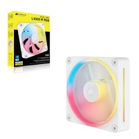 Corsair iCUE LINK LX120R RGB 120¯mm PWM Reverse Fan Expansion Single Pack  White: 66.7¯CFM, 2400¯RPM, 37.7¯dBA, 0.4¯A,Static Pressure, Magnetic Dome