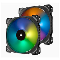Corsair ML140 PRO RGB 2 Fan Pack with Lighting Node Pro 140mm Premium Magnetic Levitation RGB LED PWM Fan 