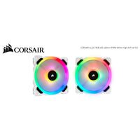 Corsair Light Loop Series White LL120 RGB 120mm Dual Light Loop RGB LED PWM Fan Single Pack