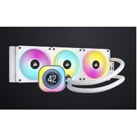 Corsair iCUE LINK H150i LCD AIO360mm Radiator with QX120 RGB fans spinning up to 2400 RPM Liquid CPU Cooler 2024 WHITE