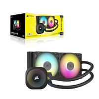 Corsair iCUE LINK TITAN 240 RX RGB AIO Liquid CPU Cooler - Black,  73.5 CFM, 2100 RPM, Aluminum Radiator, Copper Cold Plate, Intel AMD support
