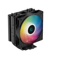 DeepCool AG400 Black ARGB Single Tower CPU Cooler TDP 220W120mm Static ARGB Fan Direct-Touch Copper Heat Pipes Intel LGA1700 AMD AM5 Support