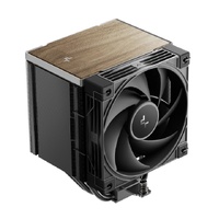 DeepCool AK500 G2 Wood Grain Top Cover CPU Cooler, 5 Heat Pipes, 4-pin PWM, Intel LGA1851 1700 1200 115x, AMD AM5 AM4