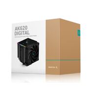 DeepCool AK620 DIGITAL Dual Tower CPU Cooler 6 Copper Heat Pipes 2x120 FDB Fans Inte LGA2066 2011-v3 2011 1700 1200 1151 1150 1155 AM5 AM4