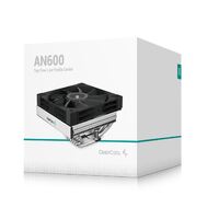 DeepCool AN600 Top Flow Low Profile Cooler, 180W Cooling Power,6 Heat Pipe, Intel LGA1700/1200/1151/1150/1155 AM5/AM4
