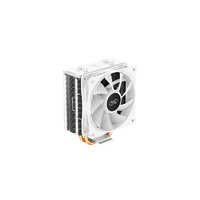 Deepcool Gammaxx 400 XT White CPU Cooler 4 Heatpipes, Dark Top Cover, 6 LED PWM Fan Static Rainboow LED, Intel LGA1200/1151/1150/1155, AMD AM4