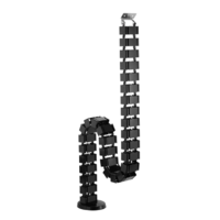 Brateck Quad Entry Vertebrae Cable Management Spine Material.SteelABS Dimensions 1300x67x35mm -- Black