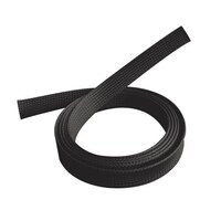 Brateck Braided Cable Sock (20mm 0.79 inch Width)  Material Polyester Dimensions1000x20mm -- Black