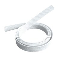 Brateck Braided Cable Sock (20mm 0.79 inch Width)  Material Polyester Dimensions1000x20mm -- White