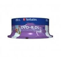 Verbatim DVDR DL 8.5GB 25Pk White Wide Inkjet 8x