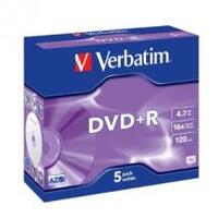 Verbatim DVDR 16X Jewel 5pk 4.7GB