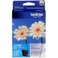 Brother LC-39C Cyan Ink Cartridge - DCP-J125 J315W J515W MFC-J220 J265W J410 J415W J140W- up to 260 pages