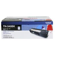 Brother TN-340BK Colour Laser Toner - Standard Yield Black HL-4150CDN 4570CDW DCP-9055CDN MFC-9460CDN 9970CDW - 2500 pages