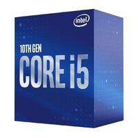 Intel i5-10400 CPU 2.9GHz (4.3GHz Turbo) LGA1200 10th Gen 6-Cores 12-Threads 12MB 65W UHD Graphic 630 Retail Box 3yrs Comet Lake