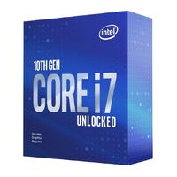 Intel i7-10700KF CPU 3.8GHz (5.1GHz Turbo) LGA1200 10th Gen 8-Cores 16-Threads 16MB 95W Graphic Card Required Retail Box 3yrs Comet Lake no Fan