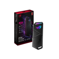 ASUS ROG STRIX ARION S500 With 500GB SSD Built-In (Seagate Firecuda 510), USB-C 3.2 Gen 2 Interface, NVMe, up to 1050 MB/s transfer speed, Aura Sync