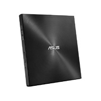 ASUS SDRW-08D2S-U LITE/BLACK/ASUS ZenDrive U9M Ultra-Slim External DVD Writer, Portable 8X DVD Burner, M-DISC Support, USB-C & A, Windows & MacOS
