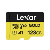 Lexar  GOLD micro SDXC UHS-II Card 128G up to 280MB s read, up to 100MB s write FULL-HD  4K Video, up to 280MB s read, up to 100MB s write