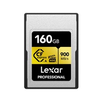 Lexar Professional  CFexpress Type  A  card Gold series 160GB -- CFexpress Type A Professional Gold Series, up to  900MB s read, 800MB s write