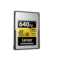 Lexar Professional GOLD CFexpress 4.0 Type A Card 640GB -- Cfexpress 4.0 Type A Professional Gold Series, up to 1800MB s read, 1650MB s write