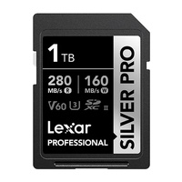 Lexar Professional SILVER PRO 1TB SDXC UHS-II Card 1TBC10,  UHS-II(U3), V60,  Silver Pro, up to 280MB s read, 160MB s write