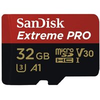 SanDisk Extreme Pro 32GB microSD SDHC SQXCG 100MB s 90MB s V30 U3 C10 UHS-1 4K UHD Shock temperature water  X-ray proof with SD Adaptor 16GB
