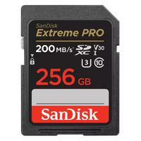 SanDisk 256GB Extreme PRO Memory Card 200MB s Full HD  4K UHD Class 30 Speed Shock Proof Temperature Proof Water Proof X-ray Proof Digital Camera