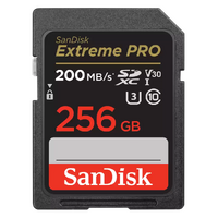 SanDisk 256GB Extreme PRO Memory Card 200MB s Full HD  4K UHD Class 30 Speed Shock Proof Temperature Proof Water Proof X-ray Proof Digital Camera