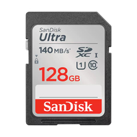 SanDisk Ultra 128GB SDHC SDXC UHS-I Memory Card 140MB s Full HD Class 10 Speed Shock Proof Temperature Proof Water Proof X-ray Proof Digital Camera