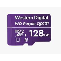 Western Digital WD Purple 128GB MicroSDXC Card 24 7 -25 degreeC to 85 degreeC Weather Humidity Resistant for Surveillance IP Cameras mDVRs NVR Dash