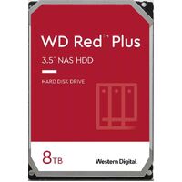 Western Digital WD Red Plus 8TB 3.5 inch NAS HDD SATA WD80EFPX  215MB s  5640 RPM  256MB Cache  3-Year Limited Warranty