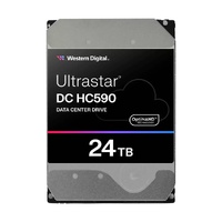 Western Digital Ultrastar DC HC590 24TB: 3.5 ft, SATA 6Gb s   SAS, CMR, SE, 146.71101.626.11mm, 670g,  5Y warranty