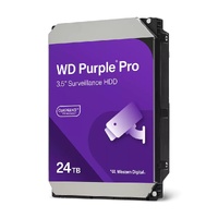 Western Digital WD Purple Pro Surveillance Hard Drive - 24TB 3.5 ft HDD 7200RPM 512MB SATA 287MB s 24x7 2.5mil MTBF 5-Year Limited Warranty