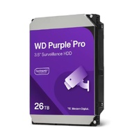 Western Digital WD Purple Pro 26TB 3.5 ft Surveillance HDD 7200RPM 512MB SATA 287MB s 7200 RPM 512MB 5yrs warranty