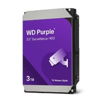 Western Digital WD Purple 3TB 3.5 ft SATA Surveillance HDD 256MB Cache 3-Year Limited Warranty