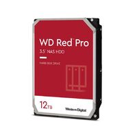 Western Digital WD Red Pro 12TB 3.5 inch NAS HDD SATA3 7200RPM 256MB Cache 24x7 300TBW ~24-bays NASware 3.0 CMR Tech 5yrs wty