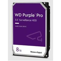 Western Digital WD Purple Pro 8TB 3.5 inch Surveillance HDD 7200RPM 256MB SATA3 245MB s 550TBW 24x7 64 Cameras AV NVR DVR 2.5mil MTBF
