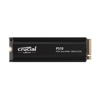 Crucial P310 4TB Gen4 2280 NVMe SSD Heatsink 7100 6000 MB s R W 800TBW 1000K 1000K IOPS 1.5M hrs MTTF Full-Drive Encryption M.2 PCIe4 5yrs