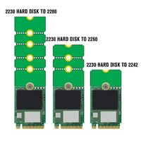 NGFF M.2 SSD Solid State Drive Adapter Converter from 2230 to 2242 2280 Transfer Expansion Bracket Extension Rack Board Riser Card