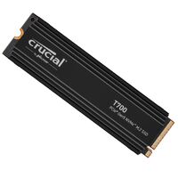 Crucial T700 2TB Gen5 NVMe SSD Heatsink - 12400 11800MB s R W 1200TBW 1500K IOPs 1.5M hrs MTTF with DirectStorage for Intel 13th Gen  AMD Ryzen 7000