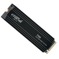 Crucial T705 2TB Gen5 NVMe SSD Heatsink - 14500 12700 MB s R W 1200TBW 1.5M IOPs 1.5M hrs MTTF with DirectStorage for Intel 14th Gen  AMD Ryzen 7000