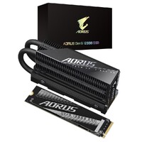 Gigabyte AORUS Gen5 12000 SSD 2TB  PCIe 5.0 x4 NVMe 2.0 Sequential Read Speed : up to 12400 MB s Sequential Write speed up to 11800 MB s