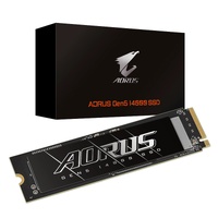 Gigabyte AORUS Gen5 14000 SSD 1TB PCIe5x4 NVMe2.0 M.2 3D TLC LPDDR4 2GB 13600 10200MB s 80223.5mm MTBF1.6M 11.5W 5yr 700TBW
