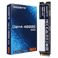 GIGABYTE Gen4 4000E SSD 1TB,  PCI Express 4.0x4, M.2, 1000GB,  Up to 4000 MB s, 3900 MB s, MTBF 1.5M hours, 3 y Warranty