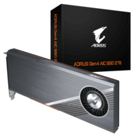 Gigabyte AORUS Gen4 AIC SSD 2TB - PCI-e 4.0, 4x 500GB SSD, Seq. Read ~15,000 MB/s, Seq. Write ~9,500 MB/s,(LS)