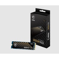 MSI SPATIUM M450 PCIe 4.0 NVMe M.2 1TB V1 SSD, PCIe Gen4, SEQUENTIAL READ up to 3400 MB S, SEQUENTIAL WRITE 2400 MB S, 5 Year Warranty