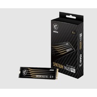 MSI 4TB M480 PCIe 4.0 NVMe M.2 SSD, Sequential Read up to 7400MB s, Sequential Write 7000MB s, 3000 TBW, 5 Year Warranty
